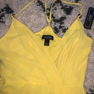Yellow A. Byer dress!